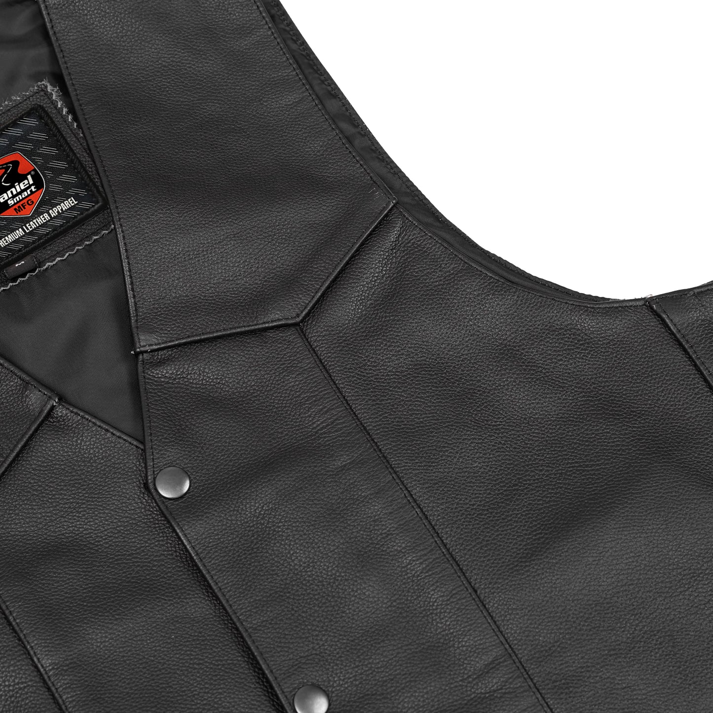 DS111 Jax Men's Motorcycle Leather Vest