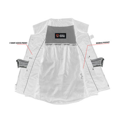 Risker Men's Textile Motorcycle Vest
