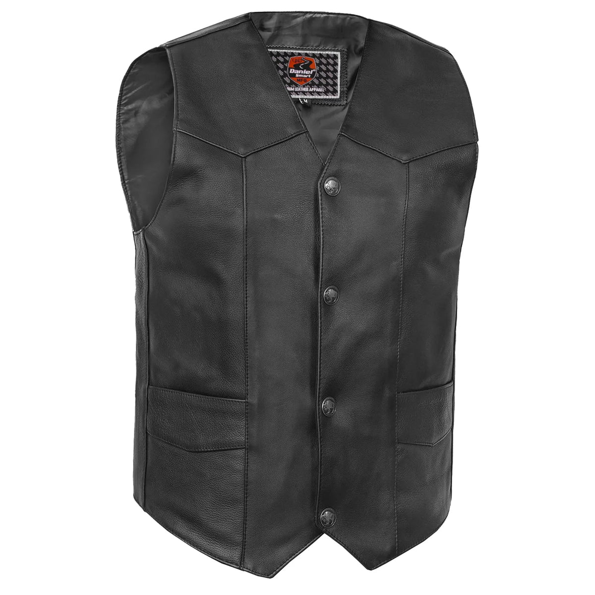 Singra Men's Motorcycle Leather Vest