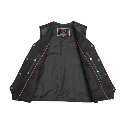 Singra Men's Motorcycle Leather Vest