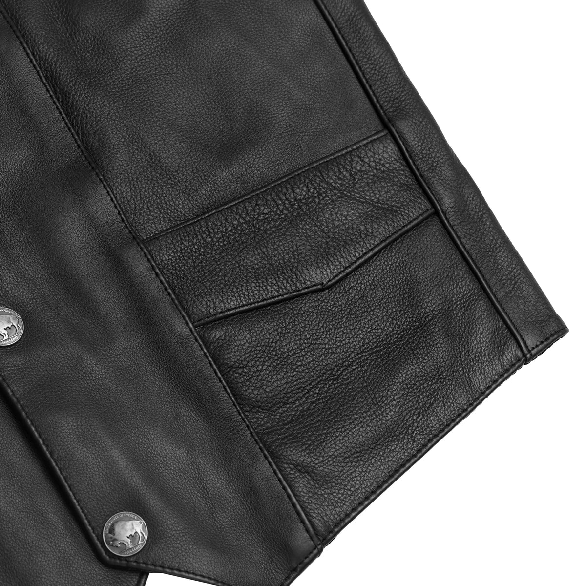 Singra Men's Motorcycle Leather Vest
