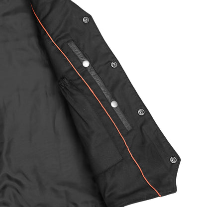 Singra Men's Motorcycle Leather Vest