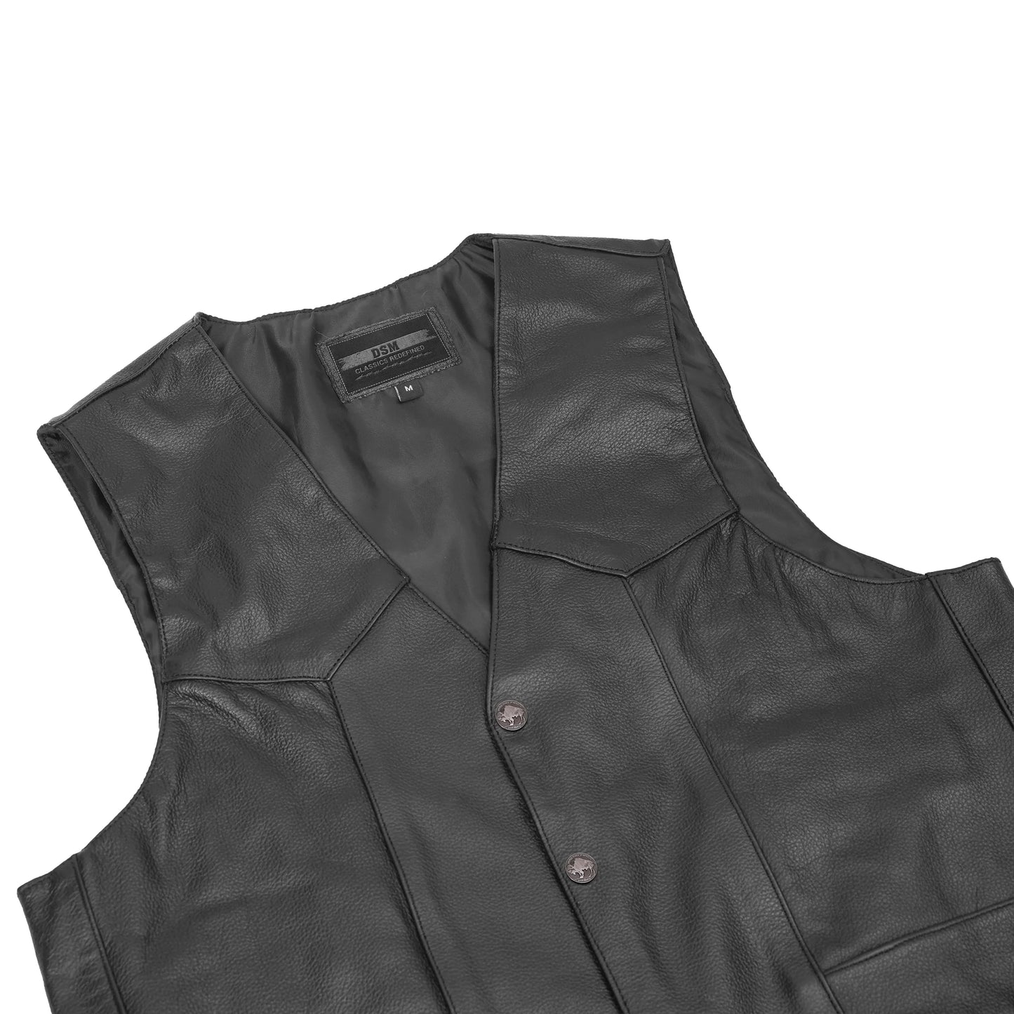 DS116 Advance Men's Buffalo Nickel Head Snap Vest