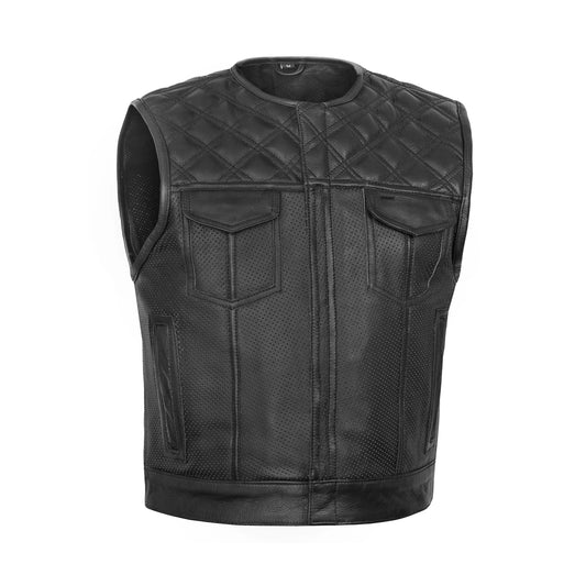 Black Ridge - Men’s Leather Motorcycle Vest