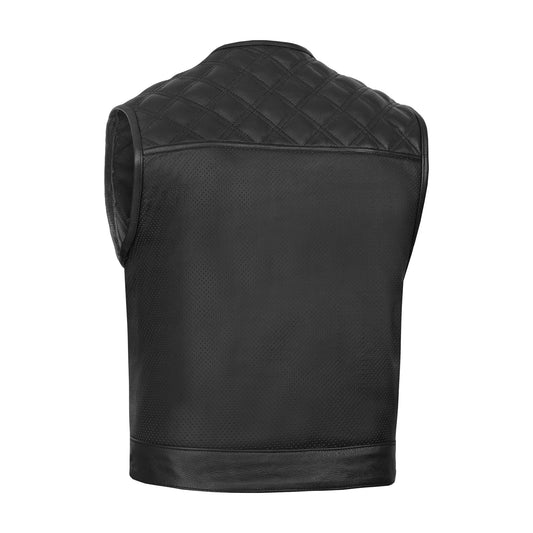Black Ridge - Men’s Leather Motorcycle Vest