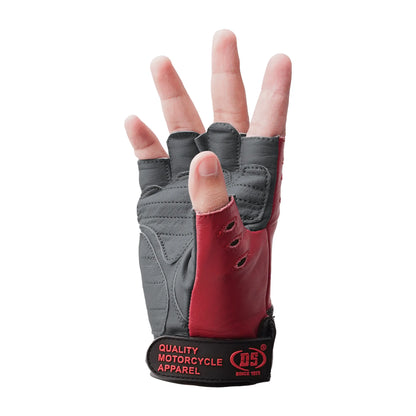 Freedom - Men's Leather Motorcycle Fingerless Gloveseedom