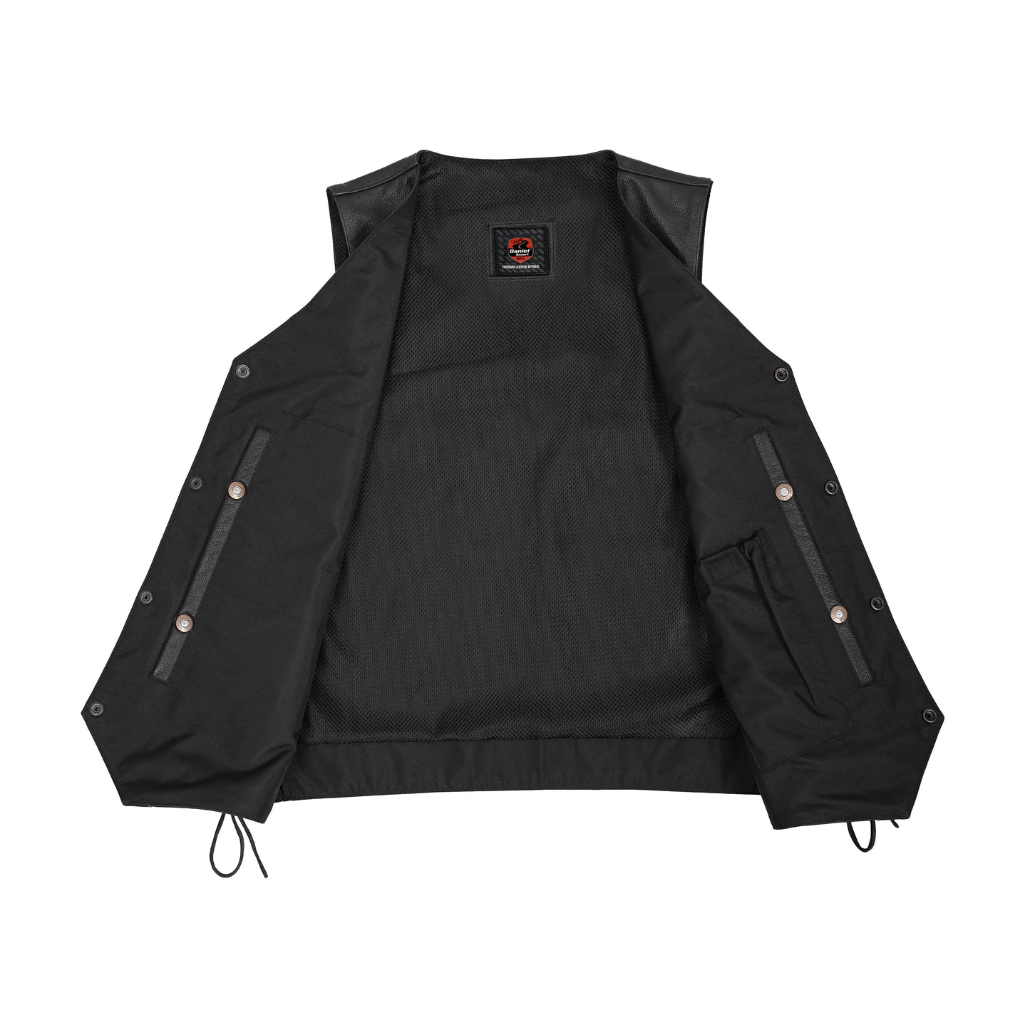 Interceptor Men's Motorcycle Leather Vest