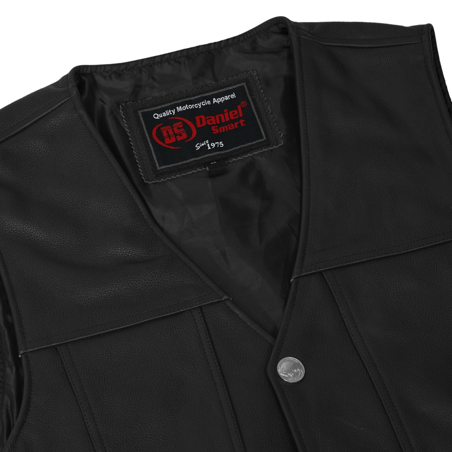 DS125 Men's Single Back Panel Concealed Carry Vest (Buffalo Nickel He