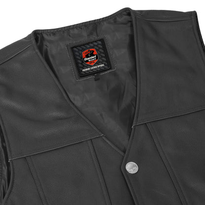 DS125 Men's Single Back Panel Concealed Carry Vest (Buffalo Nickel He