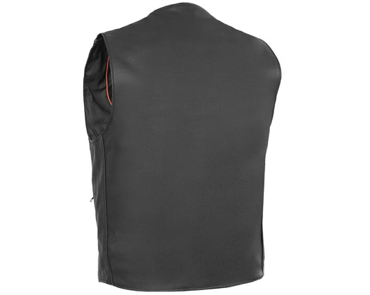 Wyatt Men's Motorcycle Leather Vest