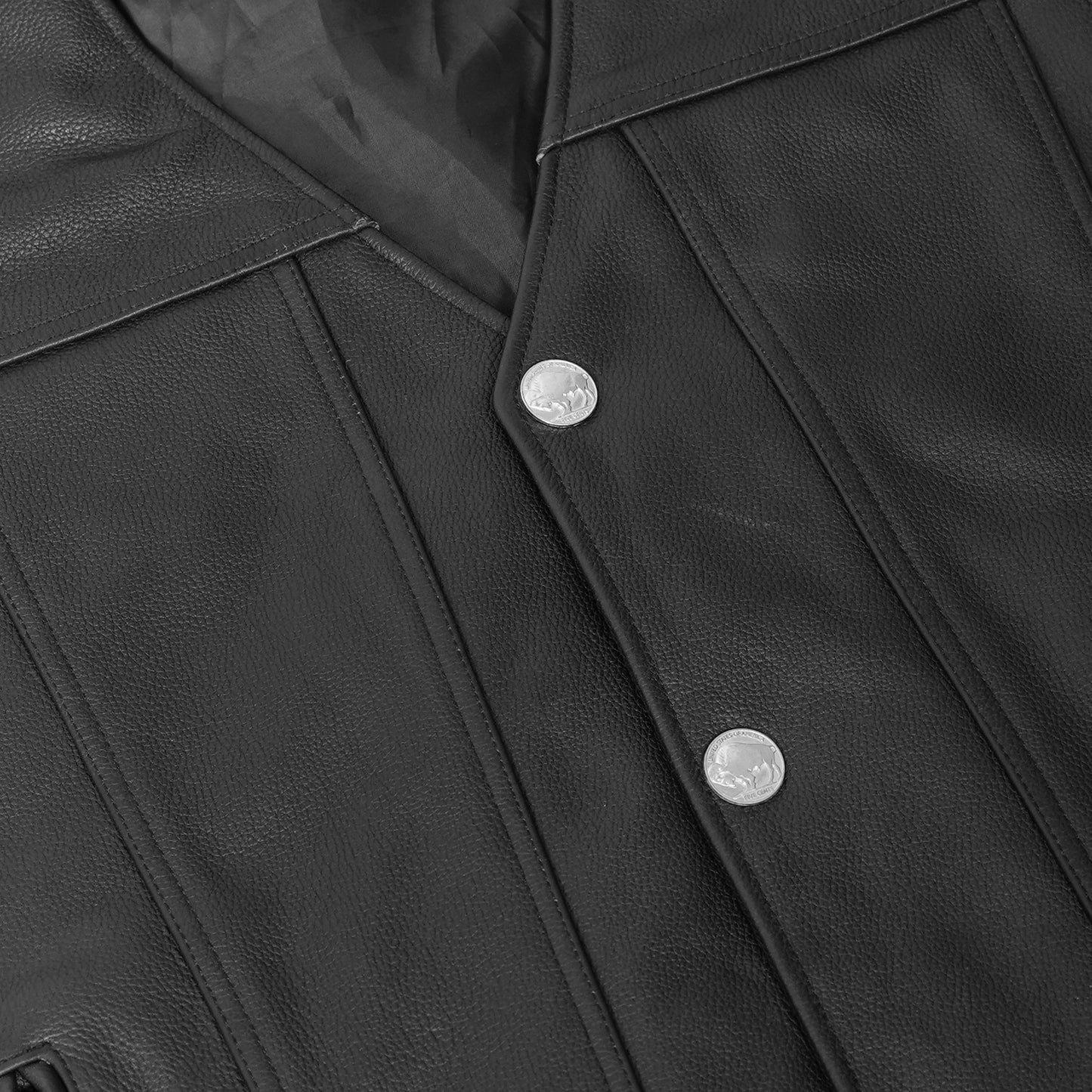 DS125 Men's Single Back Panel Concealed Carry Vest (Buffalo Nickel He