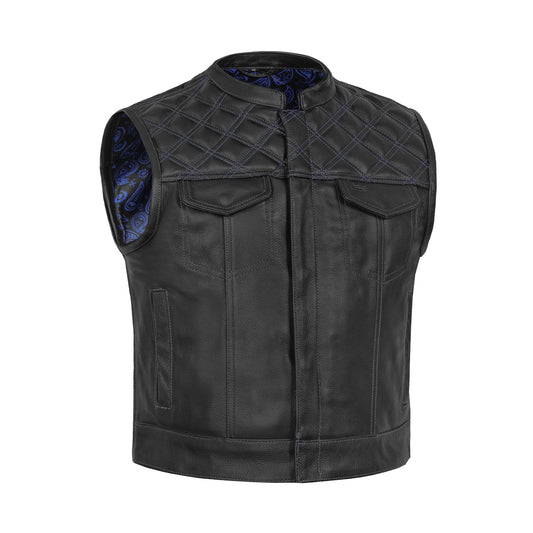 Django - Men’s Lowcut Motorcycle Leather Vest