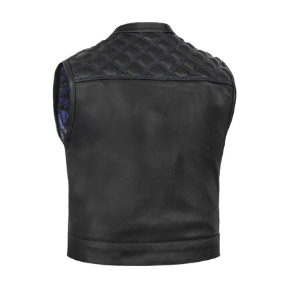 Django - Men’s Lowcut Motorcycle Leather Vest