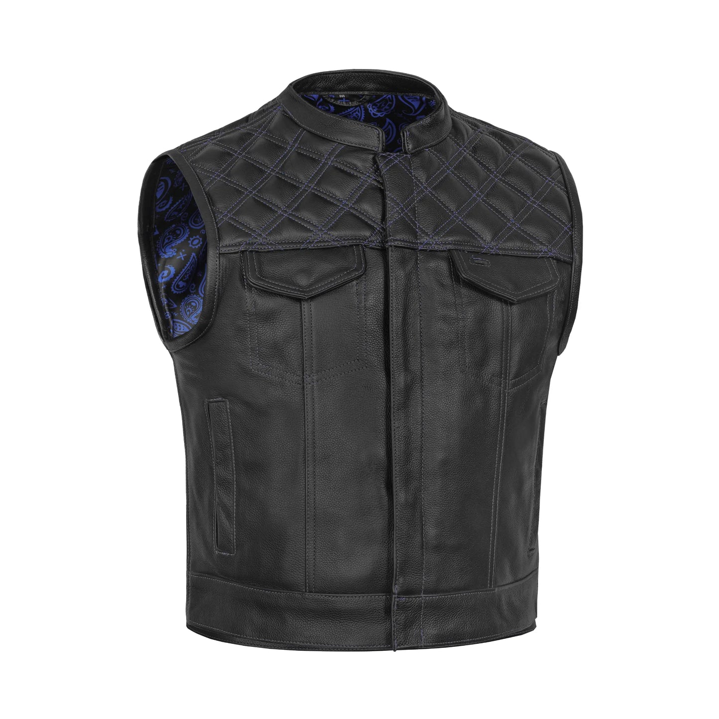 Darkpulse - Men’s Leather Motorcycle Vest