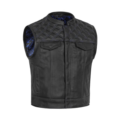 Darkpulse - Men’s Leather Motorcycle Vest