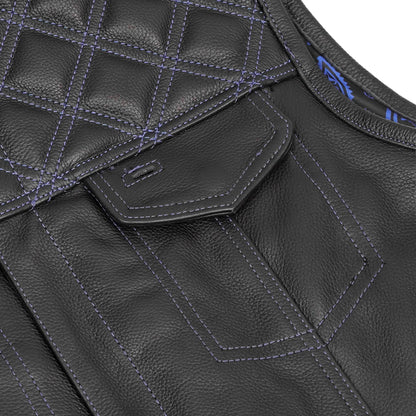 Darkpulse - Men’s Leather Motorcycle Vest
