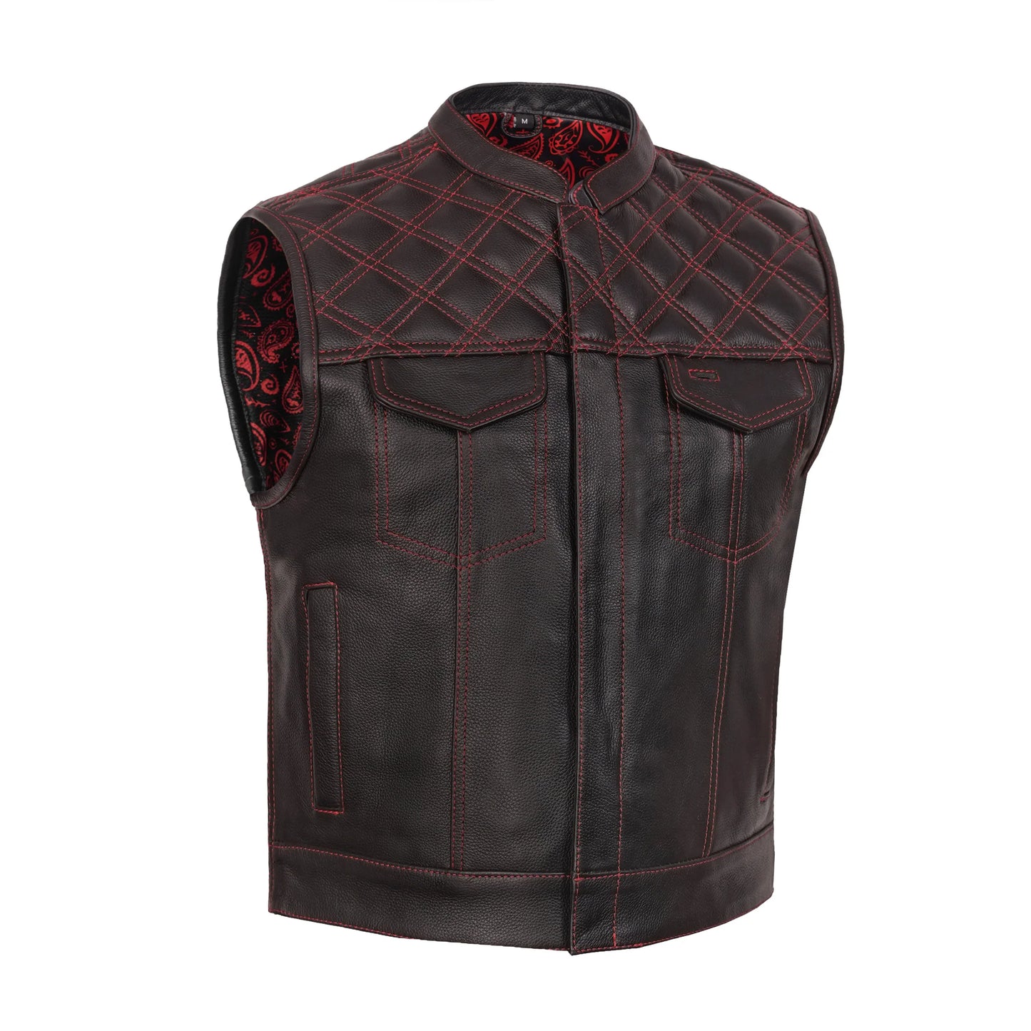 Warlord - Men’s Leather Motorcycle Vest