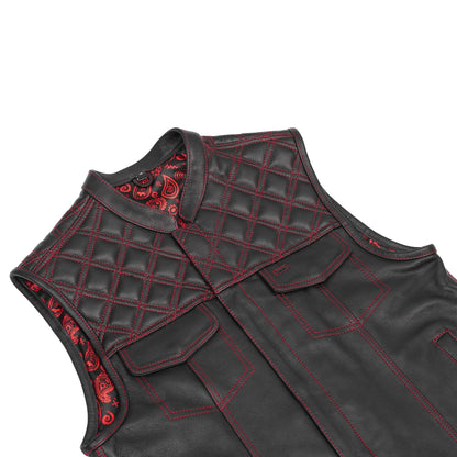 Warlord - Men’s Leather Motorcycle Vest