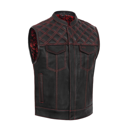 Hellfire - Men's Style Leather Motorcycle Vest
