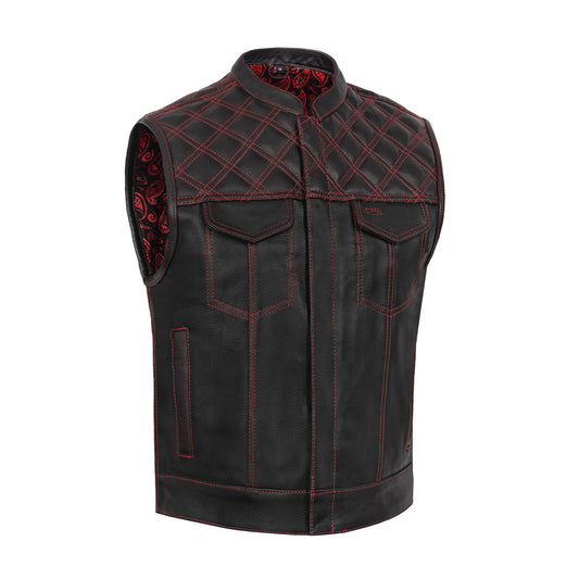 Hellfire - Men's Style Leather Motorcycle Vest