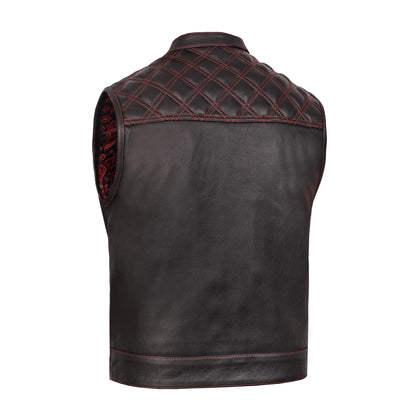 Hellfire - Men's Lowside Style Leather Motorcycle Vest