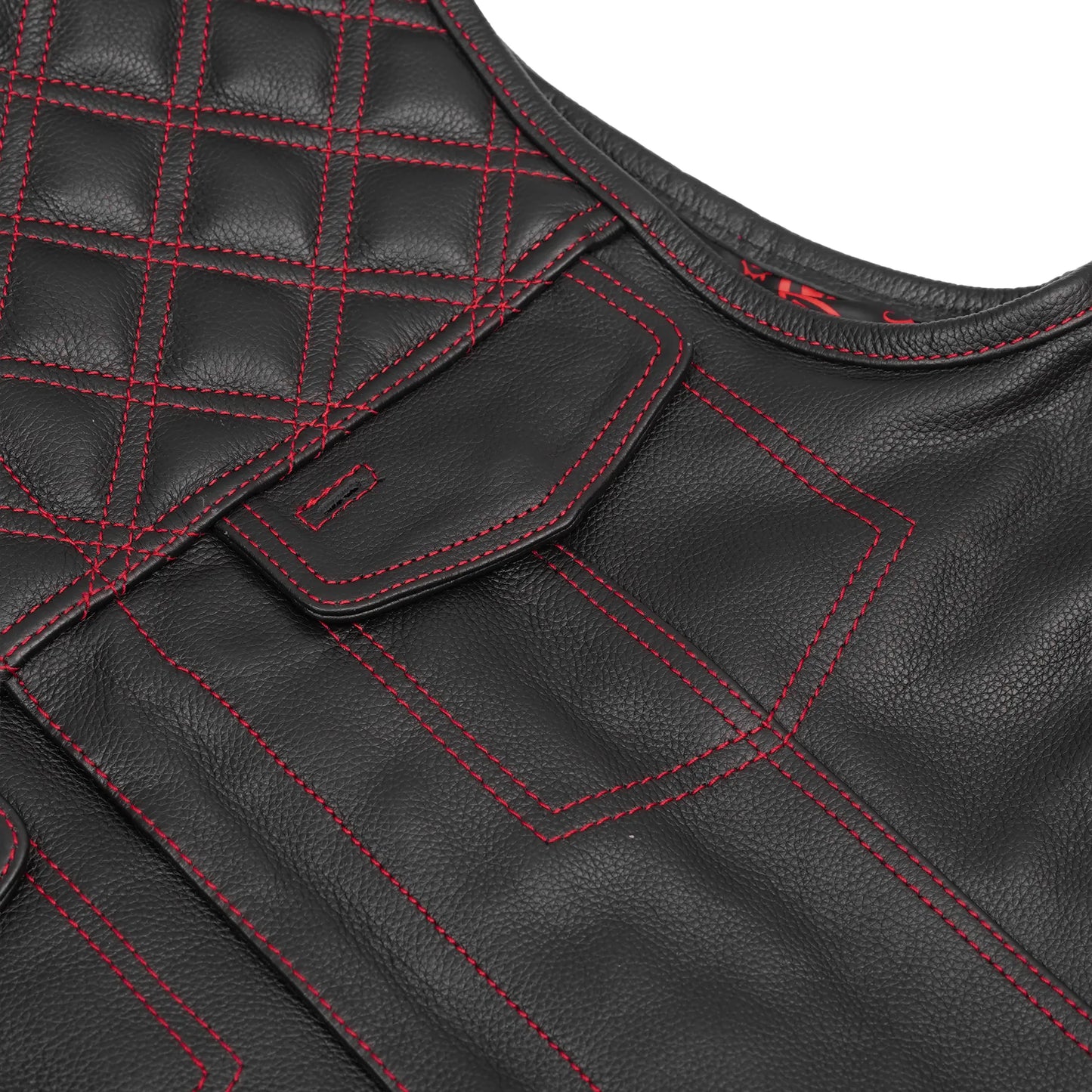 Hellfire - Men's Lowside Style Leather Motorcycle Vest