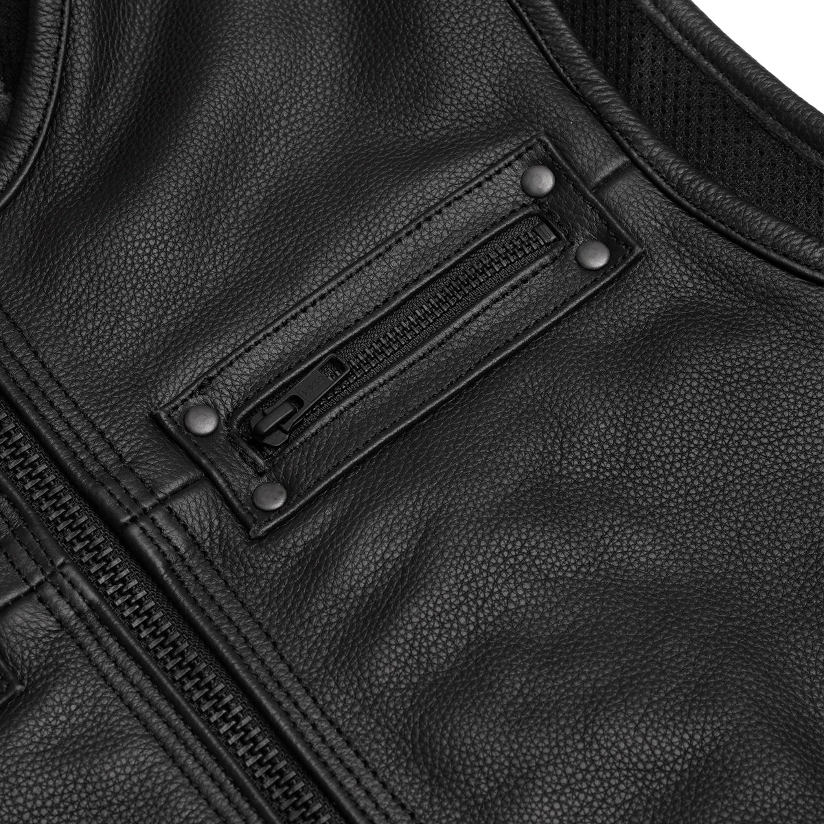 Reckoning - Men’s Leather Motorcycle Vest