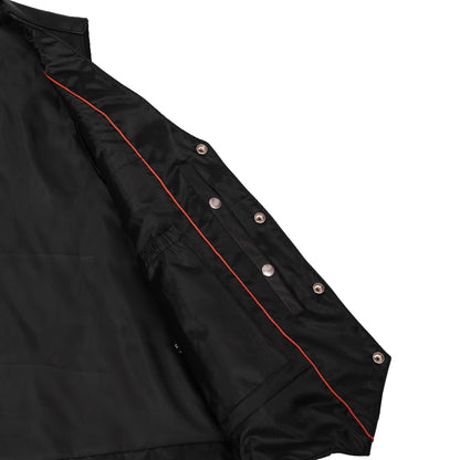 DS141 The Diablo Men's Motorcycle Leather Vest