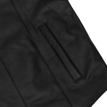 DS141 The Diablo Men's Motorcycle Leather Vest
