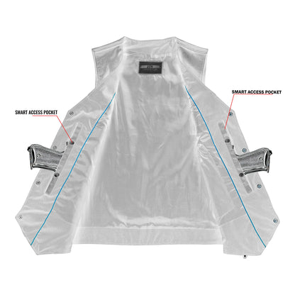 Bullock Men's Motorcycle Leather Vest