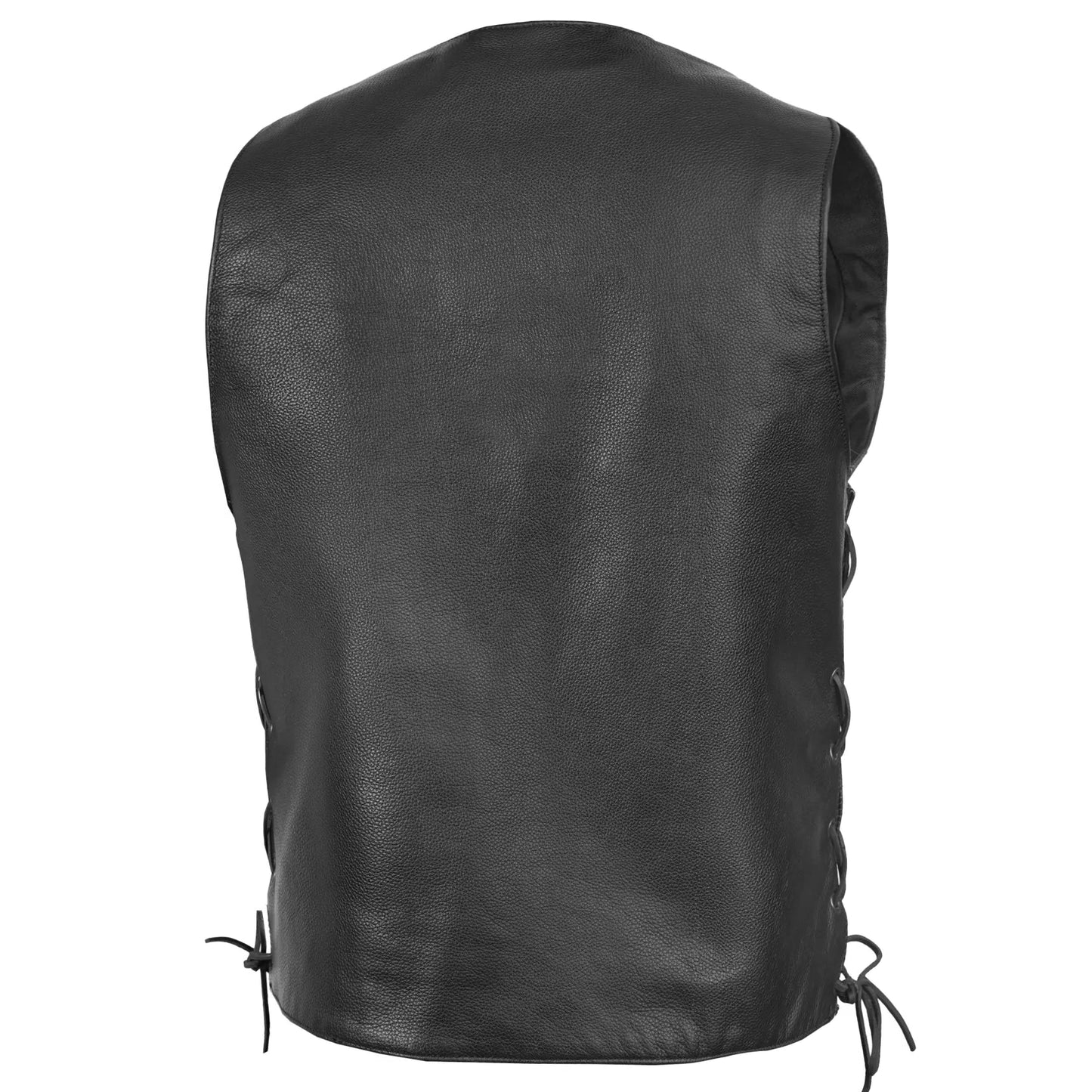 Bullock Men's Motorcycle Leather Vest
