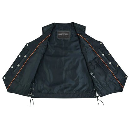 Bullock Men's Motorcycle Leather Vest