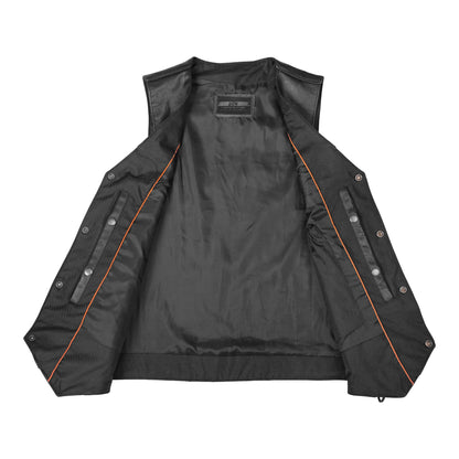Bullock Men's Motorcycle Leather Vest