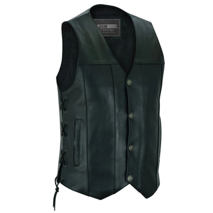 Bullock Men's Motorcycle Leather Vest