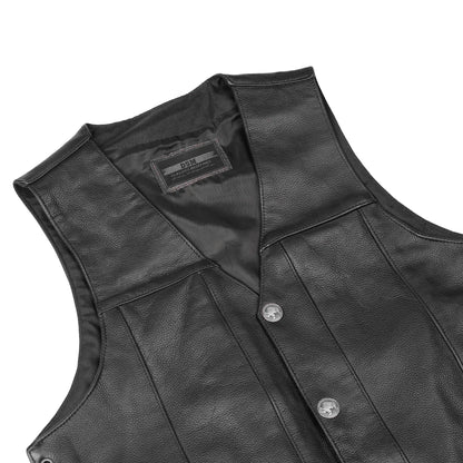 Bullock Men's Motorcycle Leather Vest