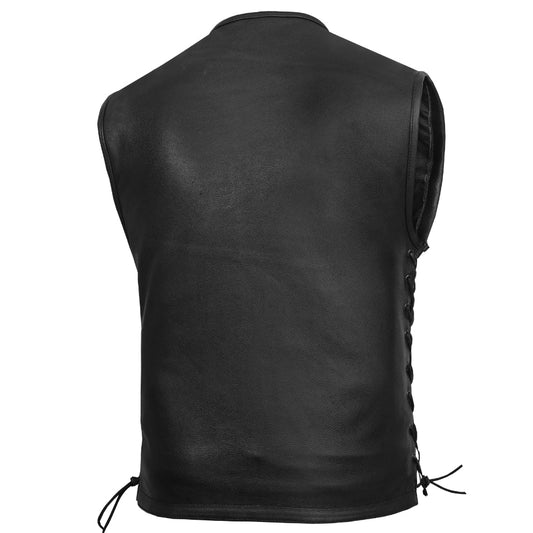 Bandit™ Men's Motorcycle Leather Vest