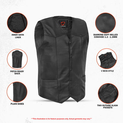 Altura Men's Motorcycle Leather Vest