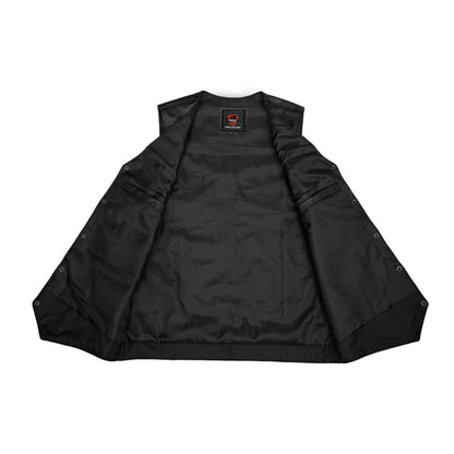 DS162TALL Men's Tall Classic Biker Leather Vest