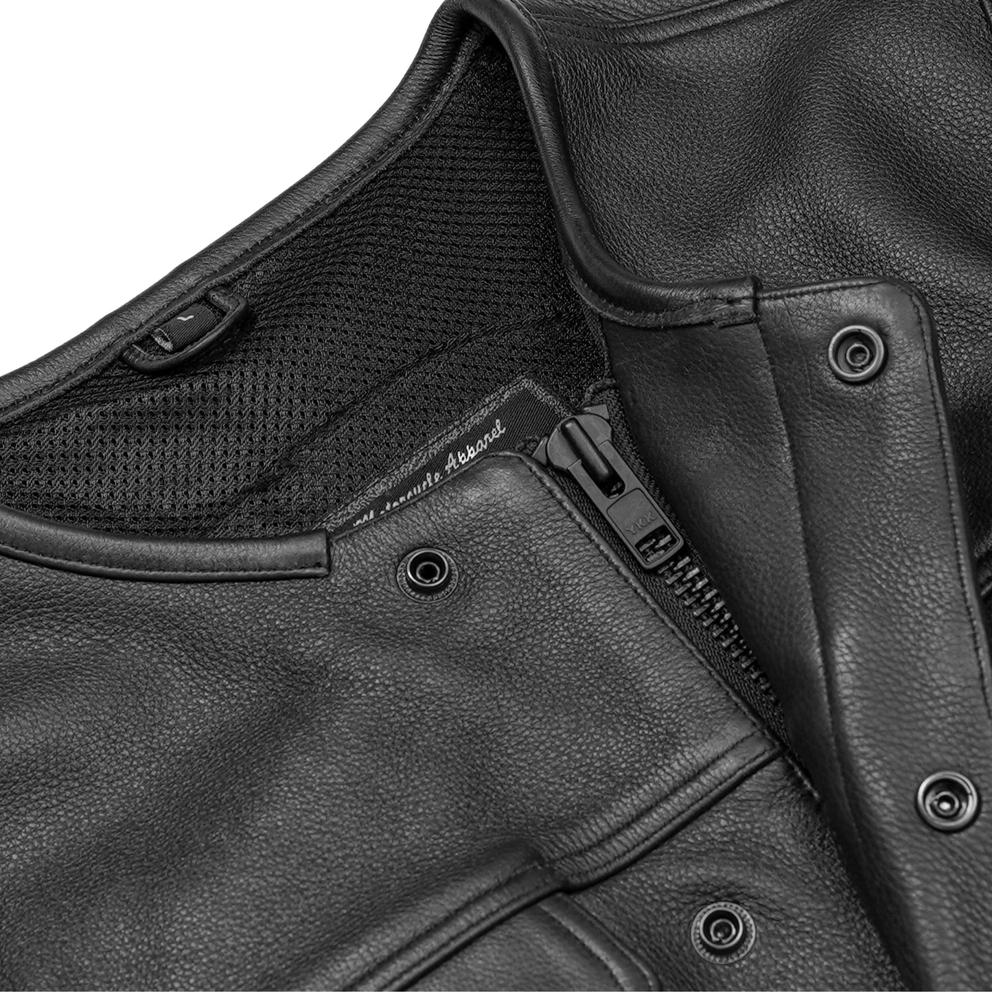DS166 Drop Zone Lowcut Men's Club Style Leather Motorcycle Vest