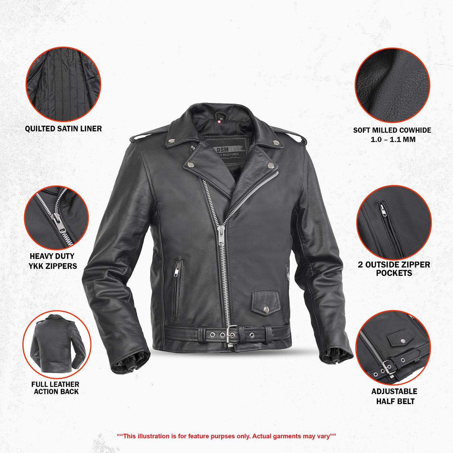 DS1720 Mini Maverick - Kids Leather Jacket