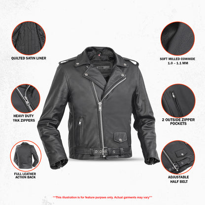 DS1720 Mini Maverick - Kids Leather Jacket