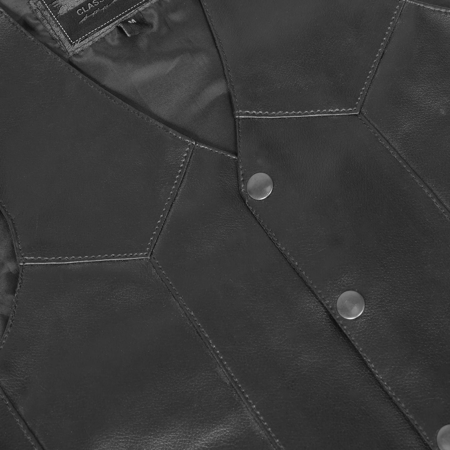 Kids Leather Traditional Style Plain Side Vest