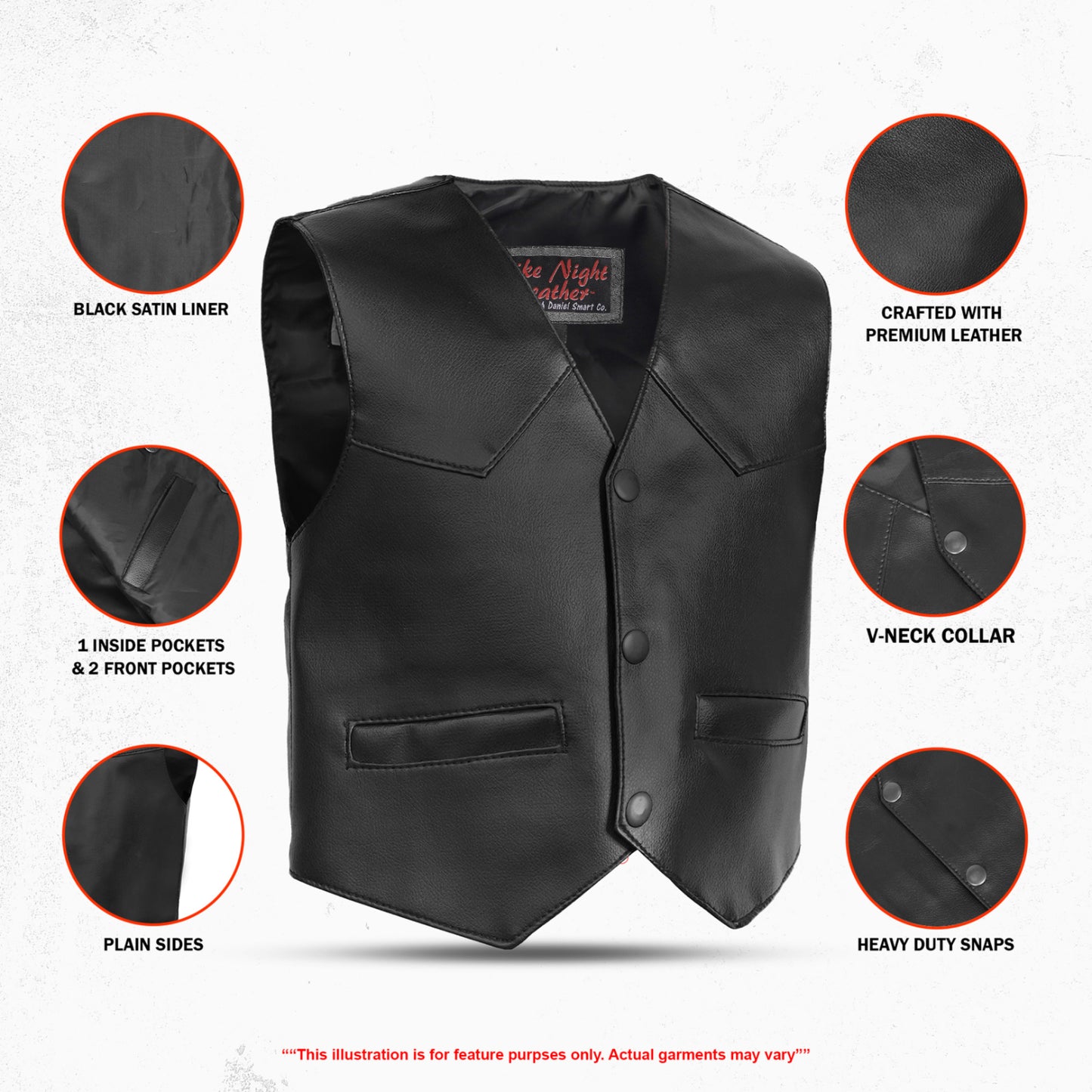 DS1744 Toddler Traditional Style Plain Side Vest