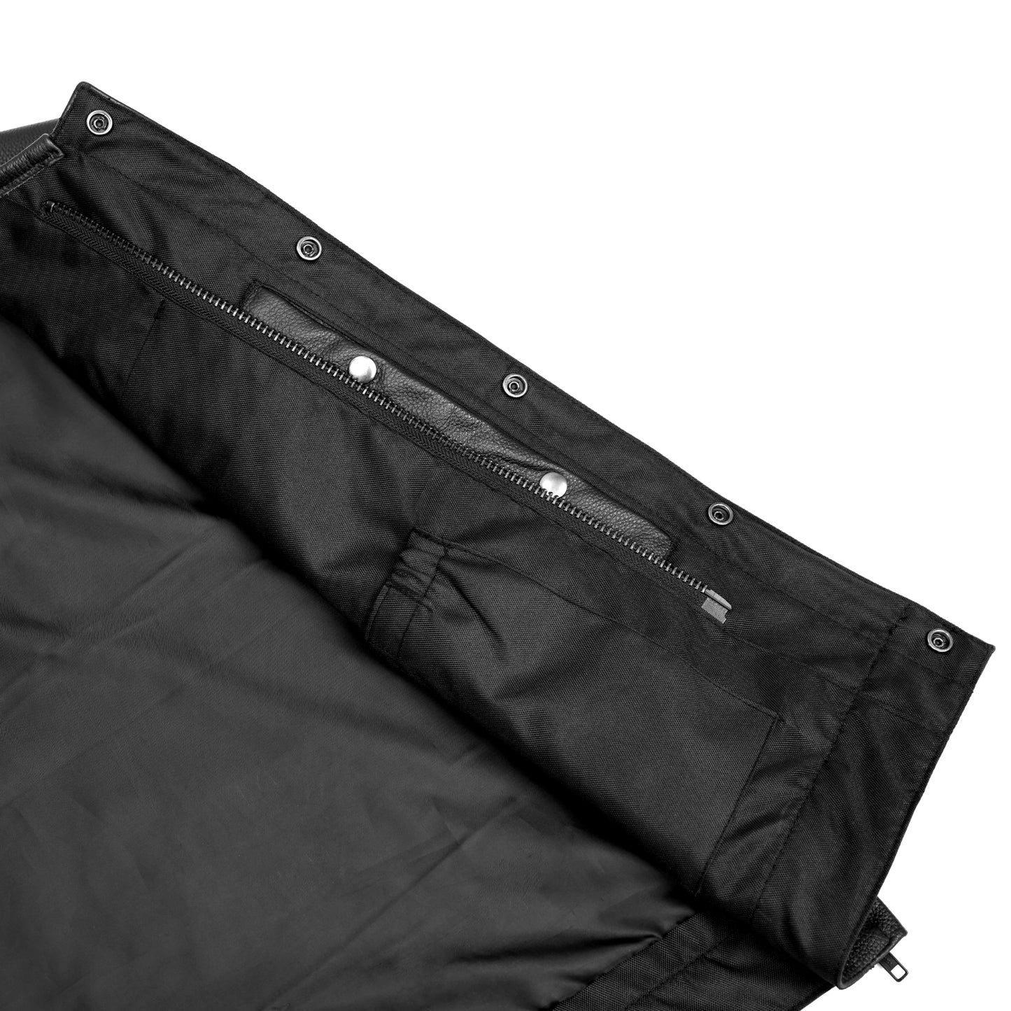 DS177 Upgraded Style Gun Pockets, Hidden #10" Black Metal Zipper, Side Zippers