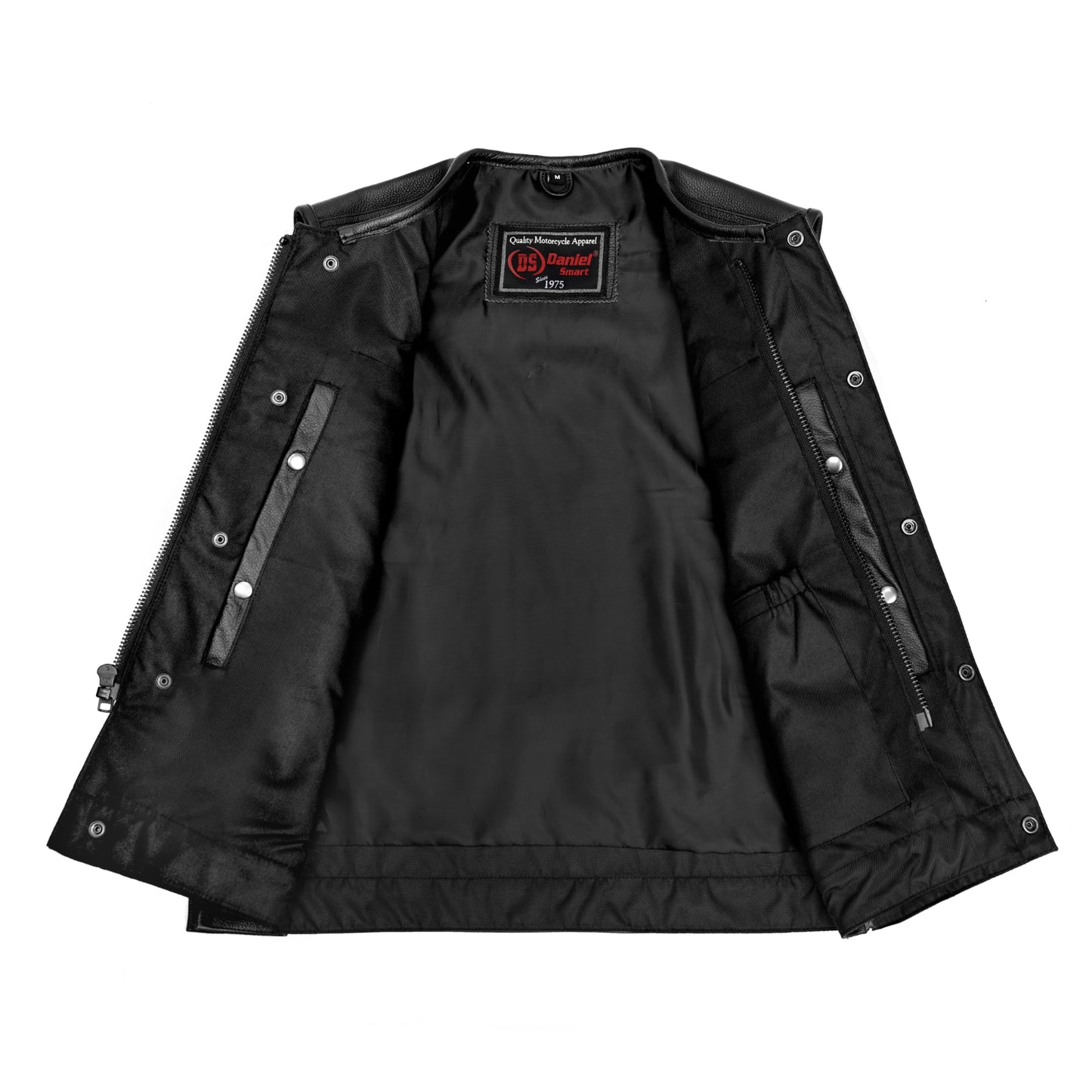 DS177 Upgraded Style Gun Pockets, Hidden #10" Black Metal Zipper, Side Zippers