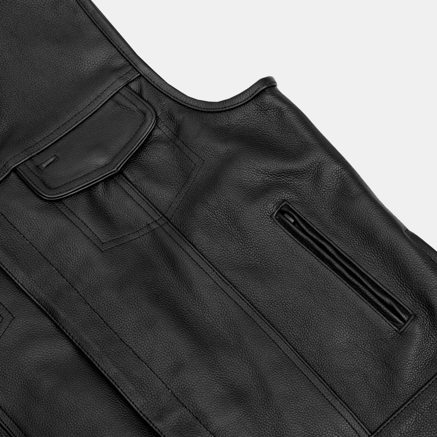 DS177 Upgraded Style Gun Pockets, Hidden #10" Black Metal Zipper, Side Zippers