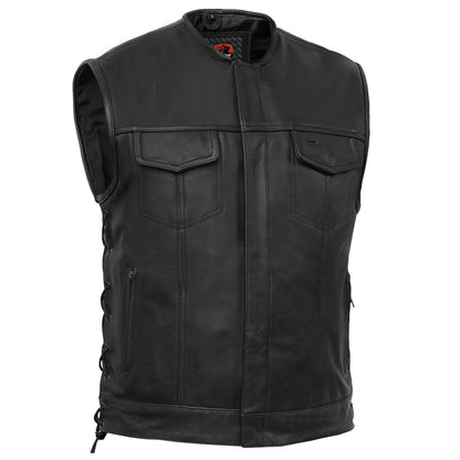 Hawk Men's Motorcycle Leather Vest