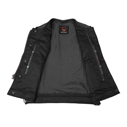 Hawk Men's Motorcycle Leather Vest