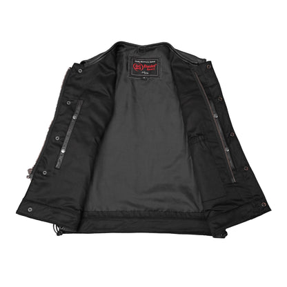 DS178 Upgraded Style Gun Pockets, Hidden 10" Gun Metal Zipper