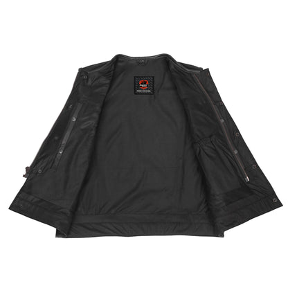 Blackbird™ Perforated Men's Motorcycle Leather Vest